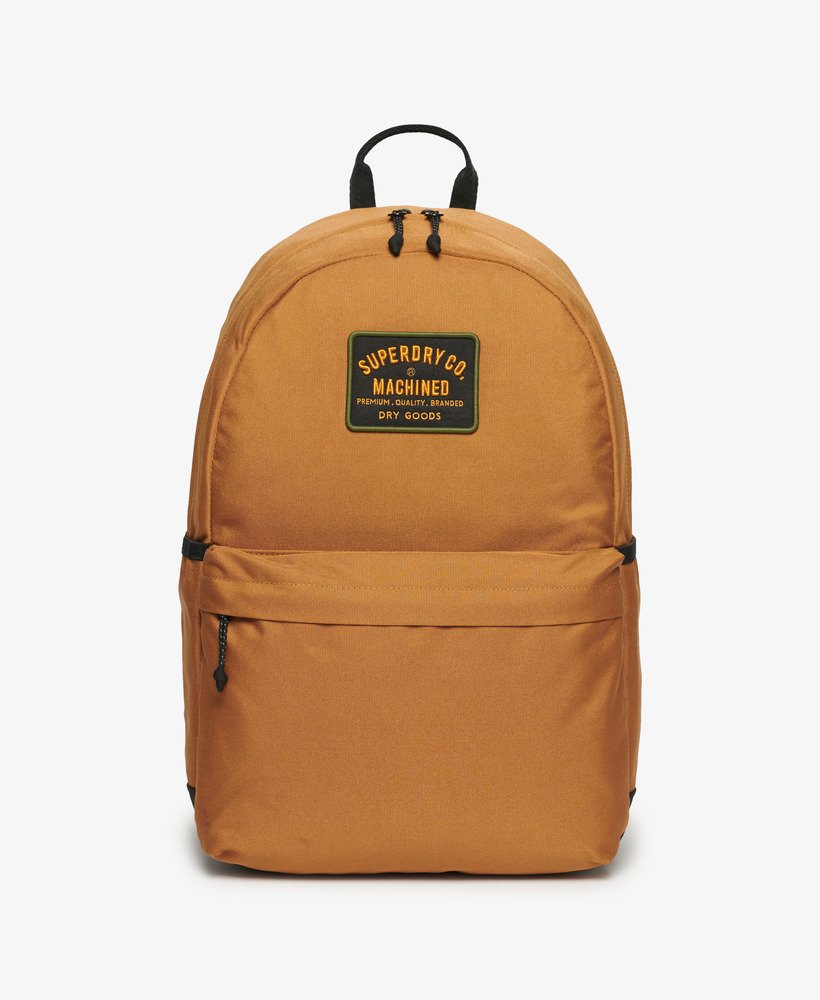 plecak montana z łatkami w kolorze denim co tobacco brown