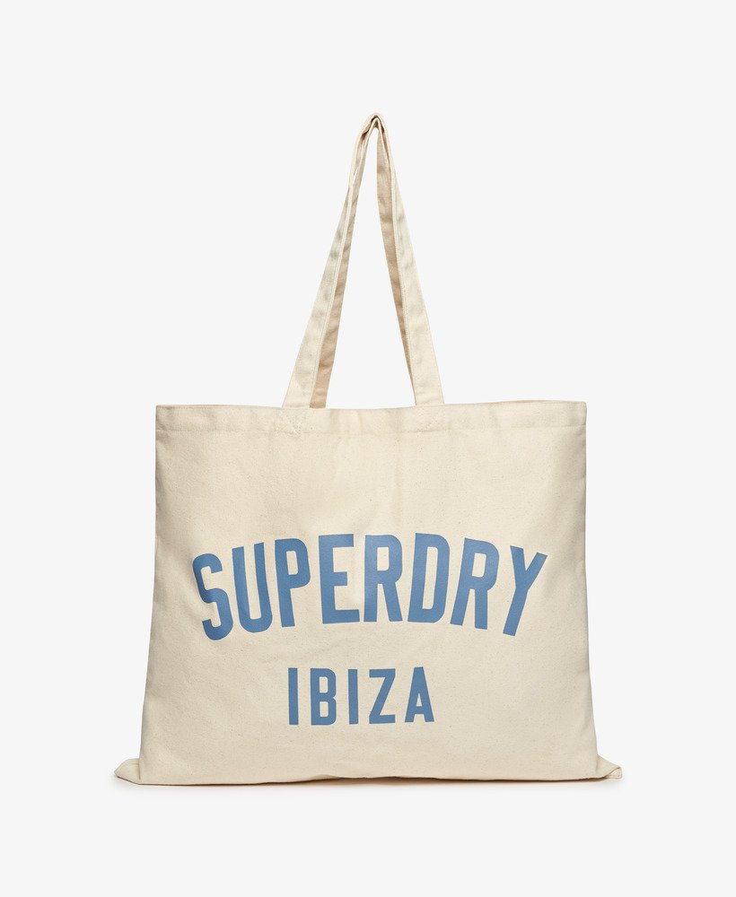 torba superdry w kolorze naturalnego brązuniebieskiego klina