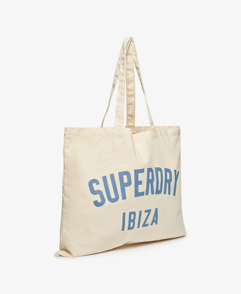 torba superdry w kolorze naturalnego brązuniebieskiego klina