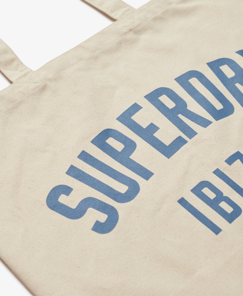 torba superdry w kolorze naturalnego brązuniebieskiego klina