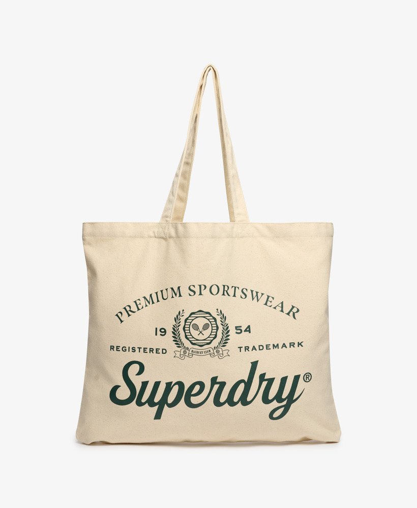 torba superdry w kolorze naturalnego brązuemaliowanej zieleni