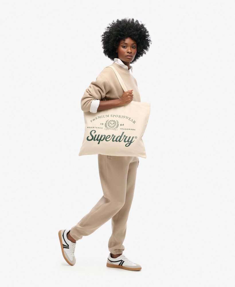 torba superdry w kolorze naturalnego brązuemaliowanej zieleni