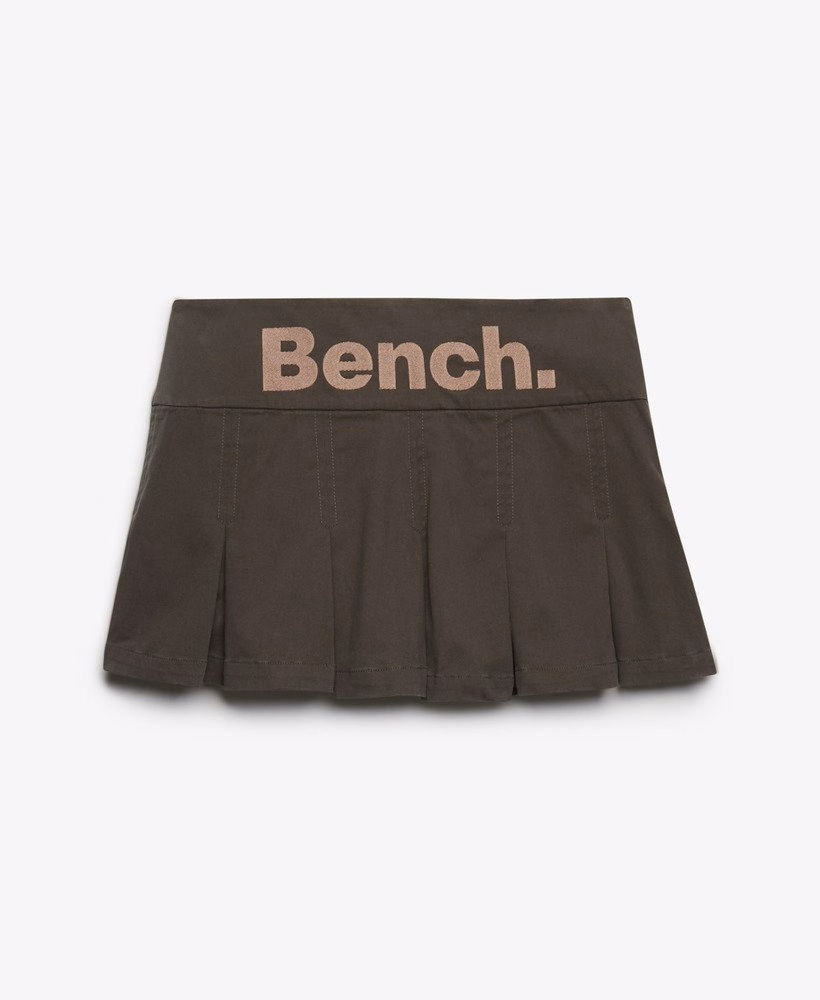 Spódnica mini plisowana z logo Bench
