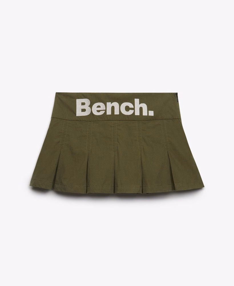 Spódnica mini plisowana z logo Bench