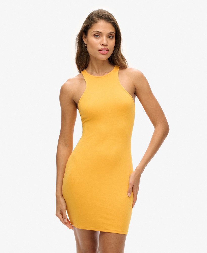 sukienka jersey racer mini w kolorze solar yellow