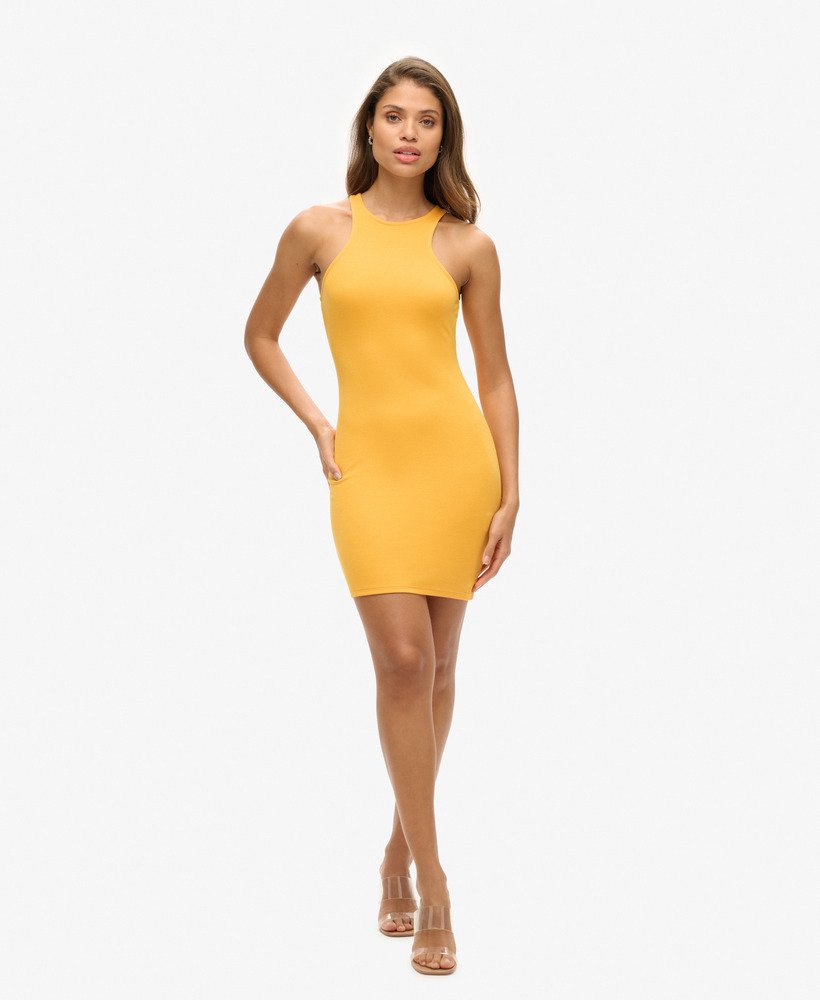 sukienka jersey racer mini w kolorze solar yellow