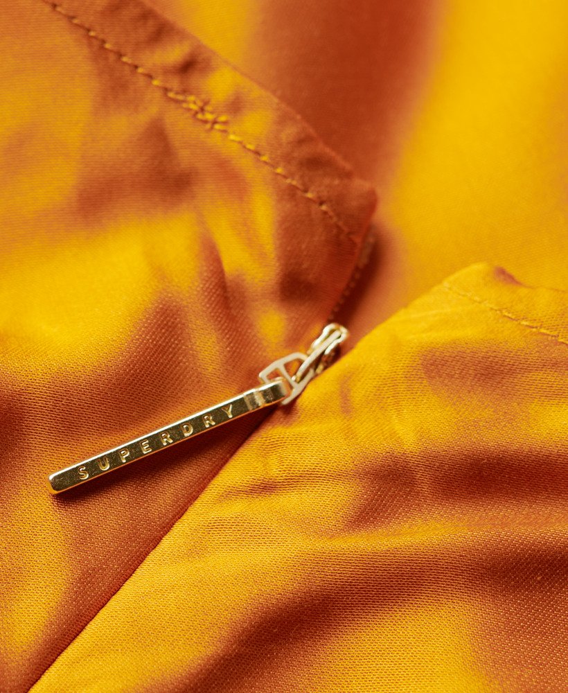sukienka midi satin racer w kolorze ochry heritage yellow