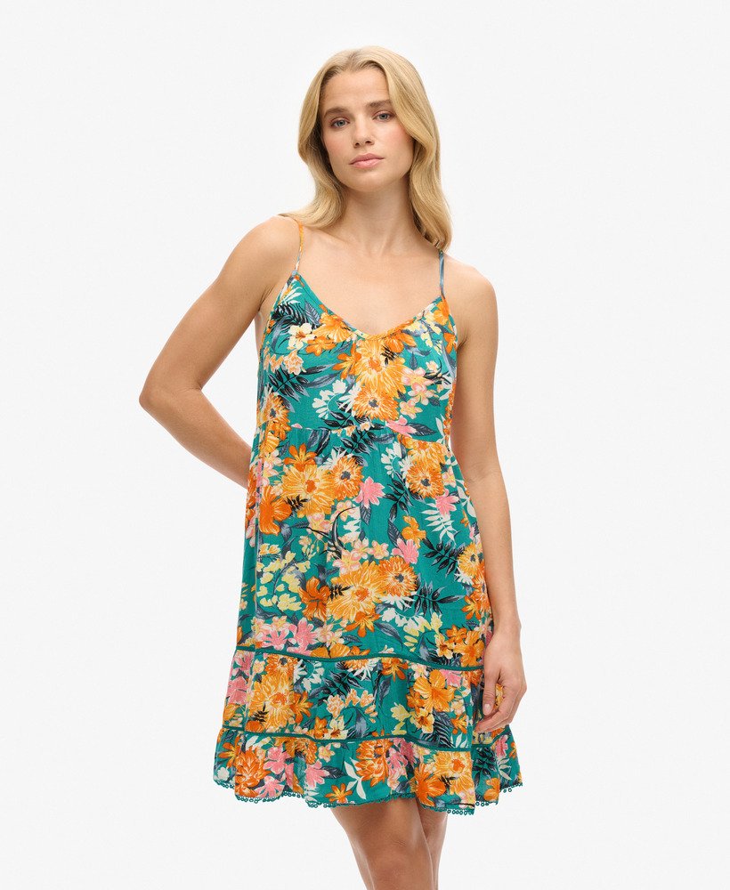 mini sukienka plażowa cami w kolorze bali blue anemone