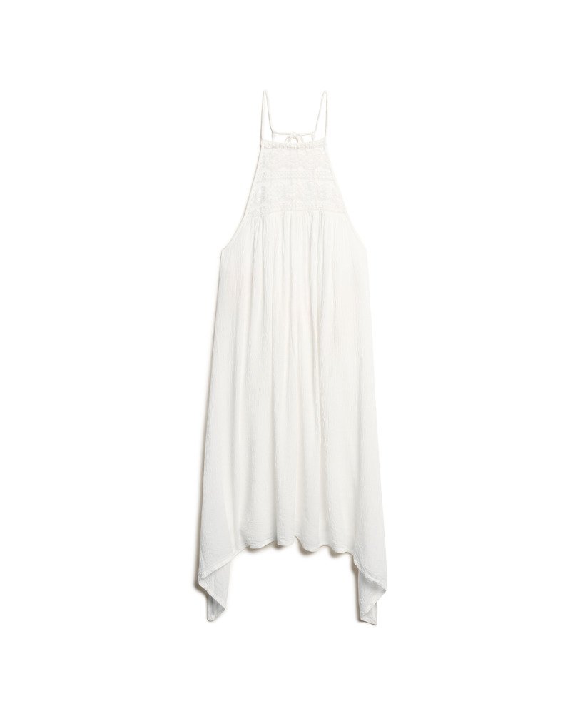sukienka midi ibiza halter w kolorze off white