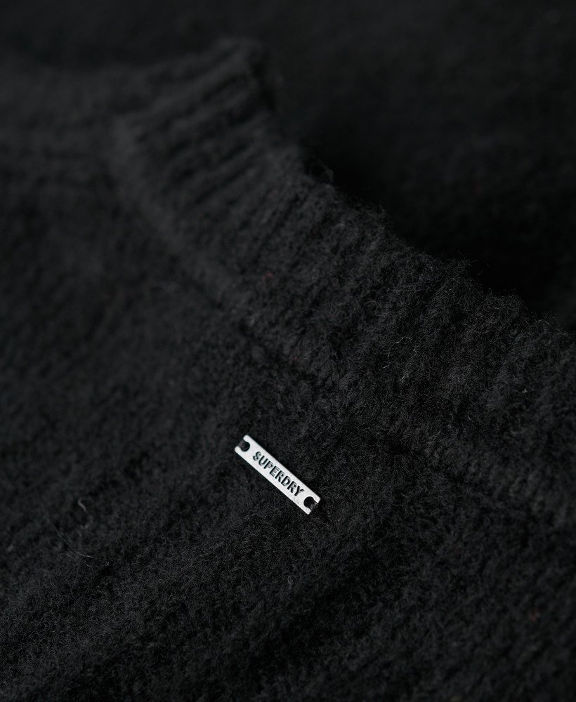 sukienka-sweter o luźnym kroju midi w kolorze black twist