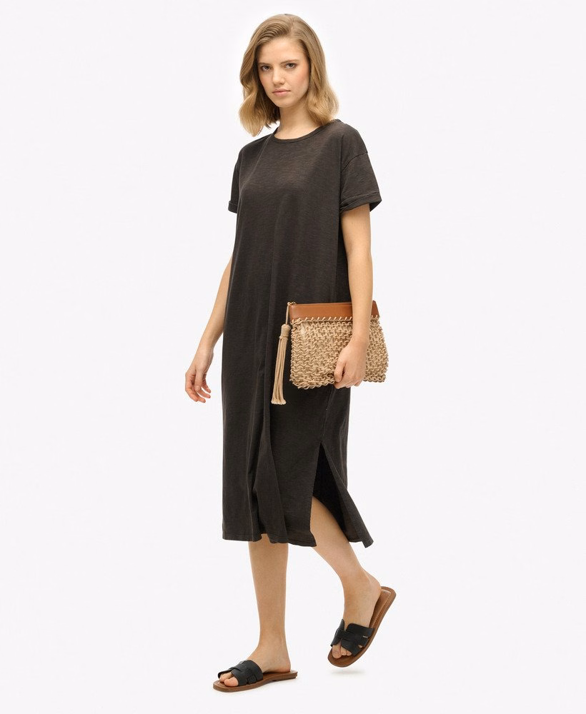 Sukienka midi typu T-shirt