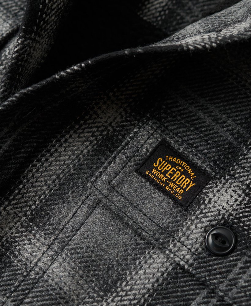 koszula wierzchnia wool miller w kolorze roderick check black