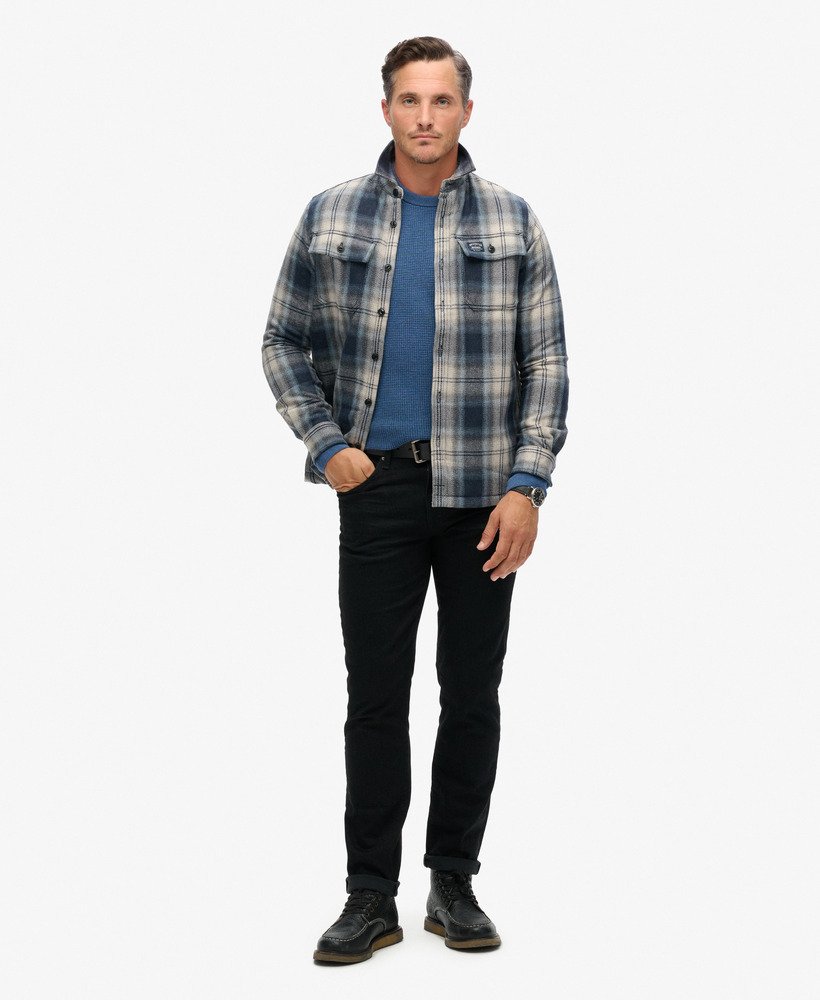 koszula wierzchnia wool miller w kolorze roderick check dark blue