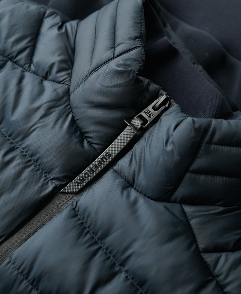 kurtka typu bomber z polaru storm fleece hybrid w kolorze eclipse navy