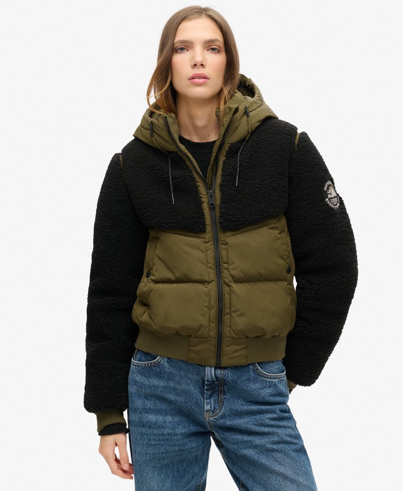 kurtka hybrydowa everest bomber w kolorze szarym melanżjaffa