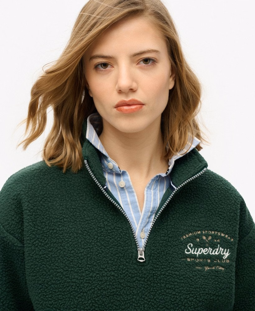 Bluza z polaru Country Club z zamkiem błyskawicznym do połowy