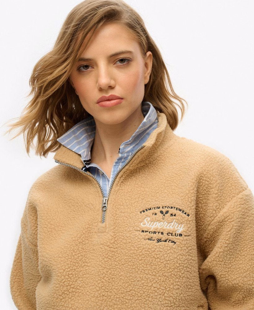 Bluza z polaru Country Club z zamkiem błyskawicznym do połowy