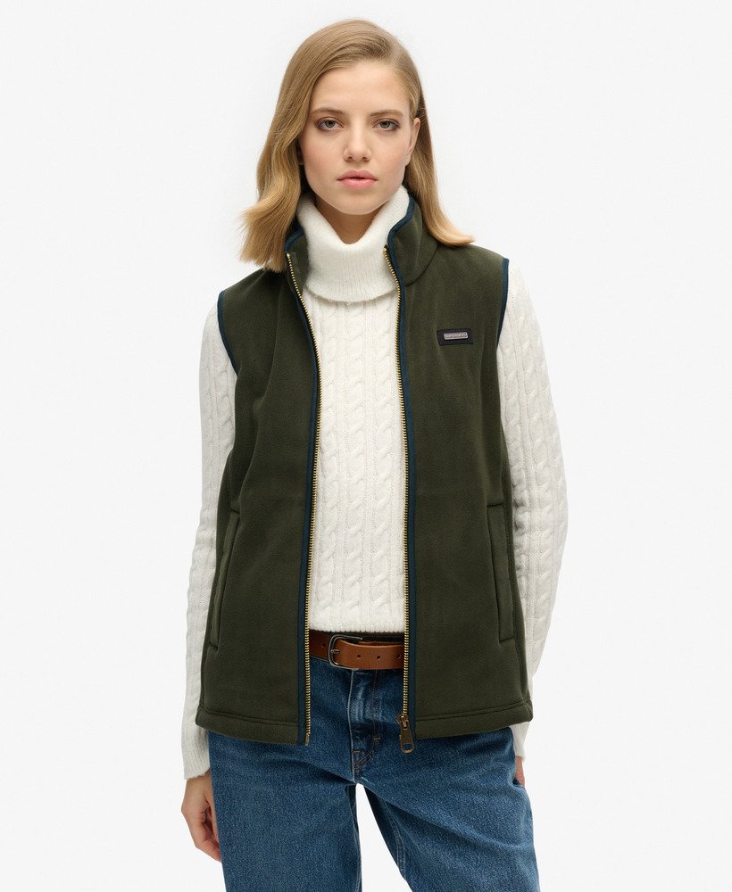 kamizelka polarowa estate fleece w kolorze oliwkowozielonym z nadwyżek towarów