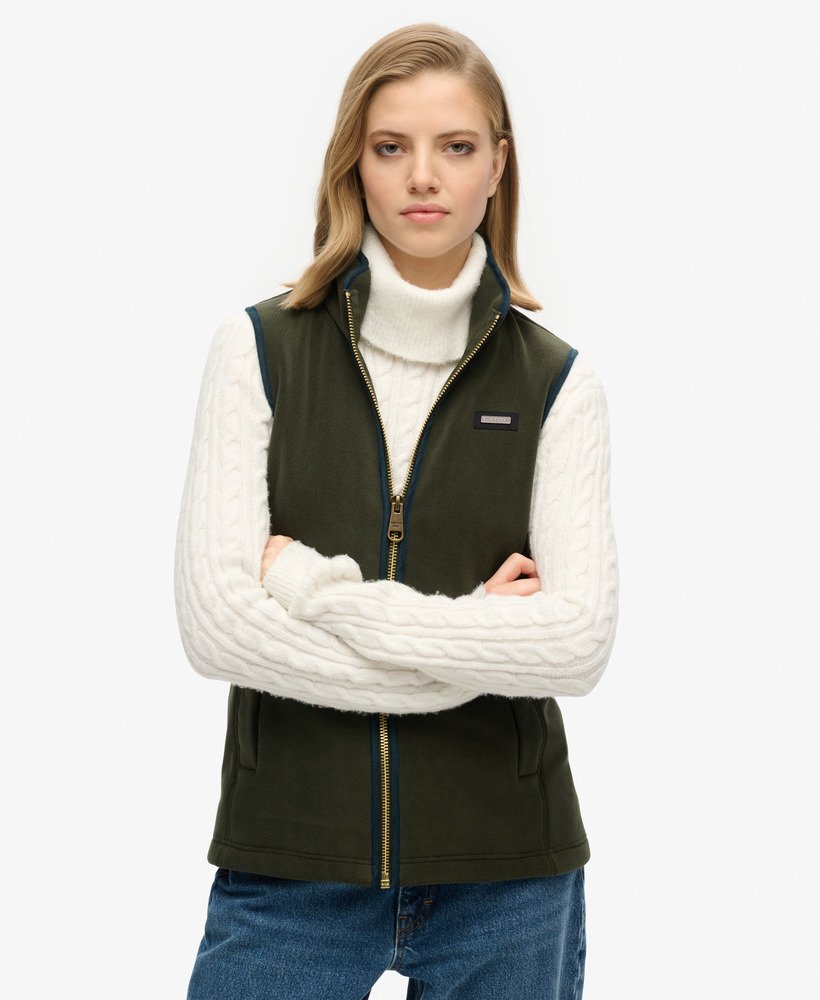 kamizelka polarowa estate fleece w kolorze oliwkowozielonym z nadwyżek towarów