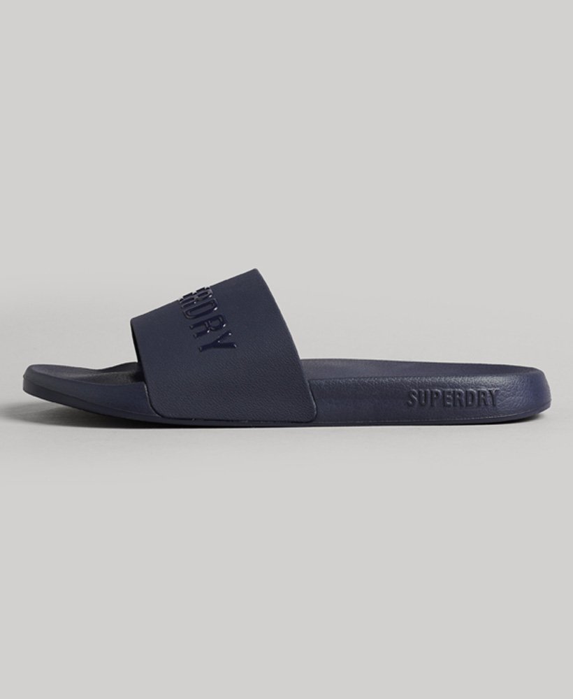 klapki basenowe z logo code w kolorze rich navyrich navy