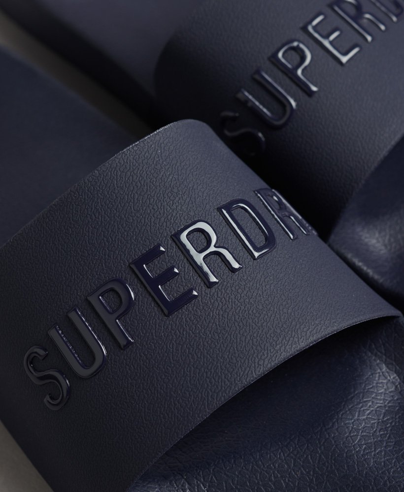 klapki basenowe z logo code w kolorze rich navyrich navy