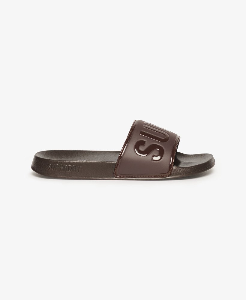 suwaki basenowe core pool sliders w kolorze ciemnego dębu