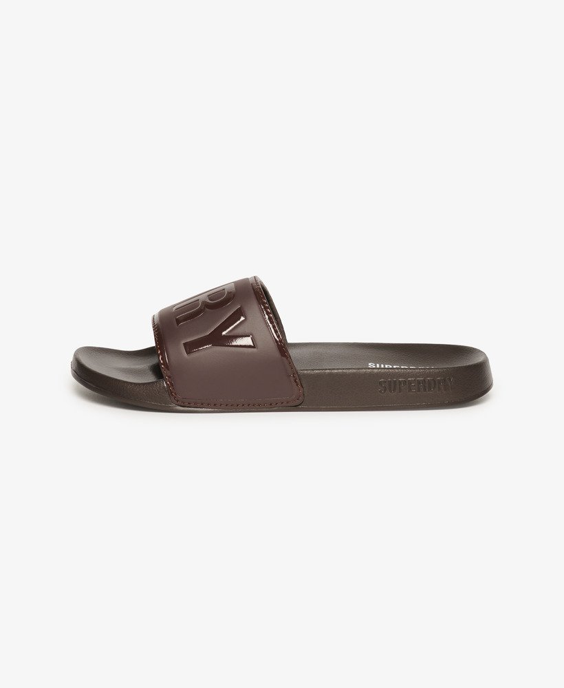 suwaki basenowe core pool sliders w kolorze ciemnego dębu
