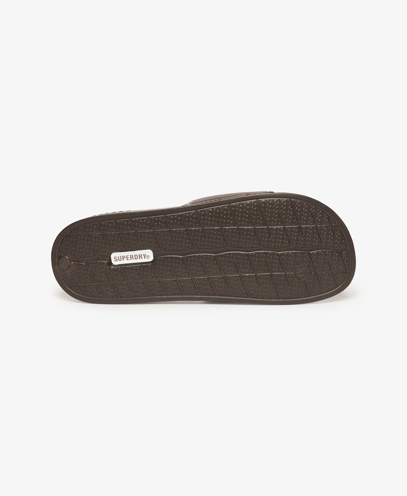 suwaki basenowe core pool sliders w kolorze ciemnego dębu