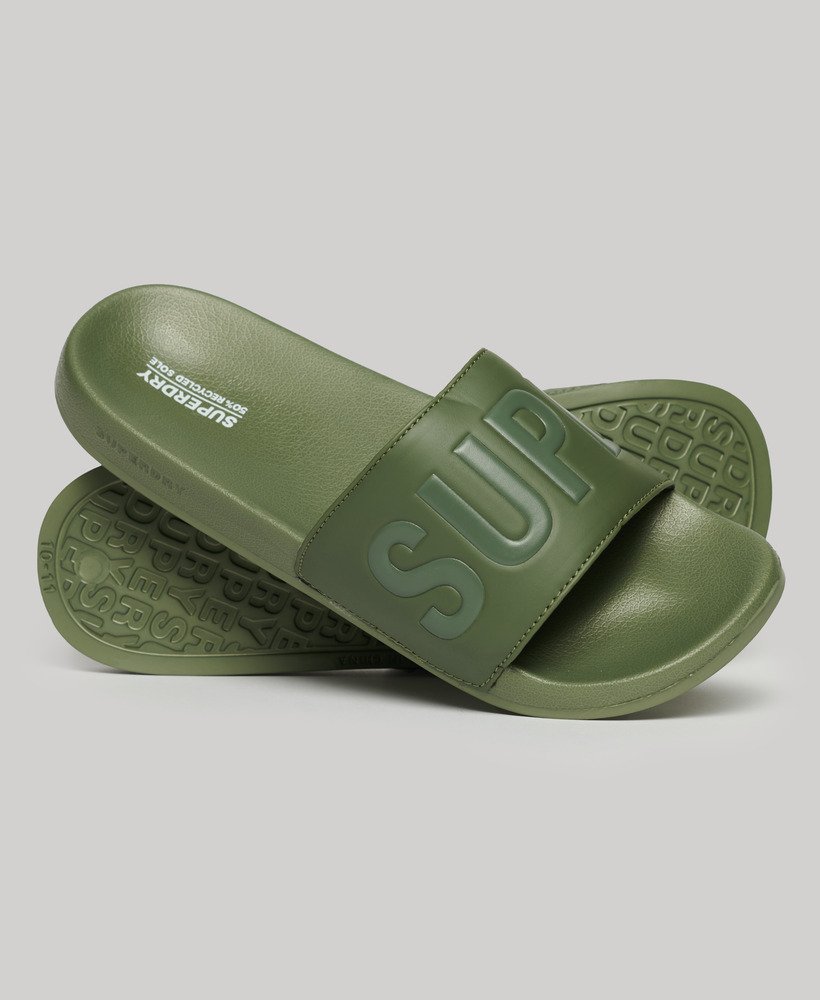 suwaki basenowe vegan core w kolorze olive khakiolive khaki
