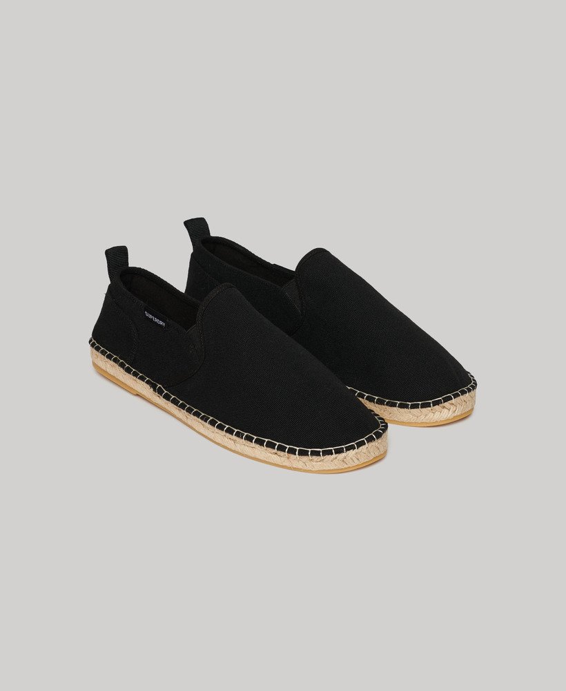 płócienne espadryle w kolorze czarnym