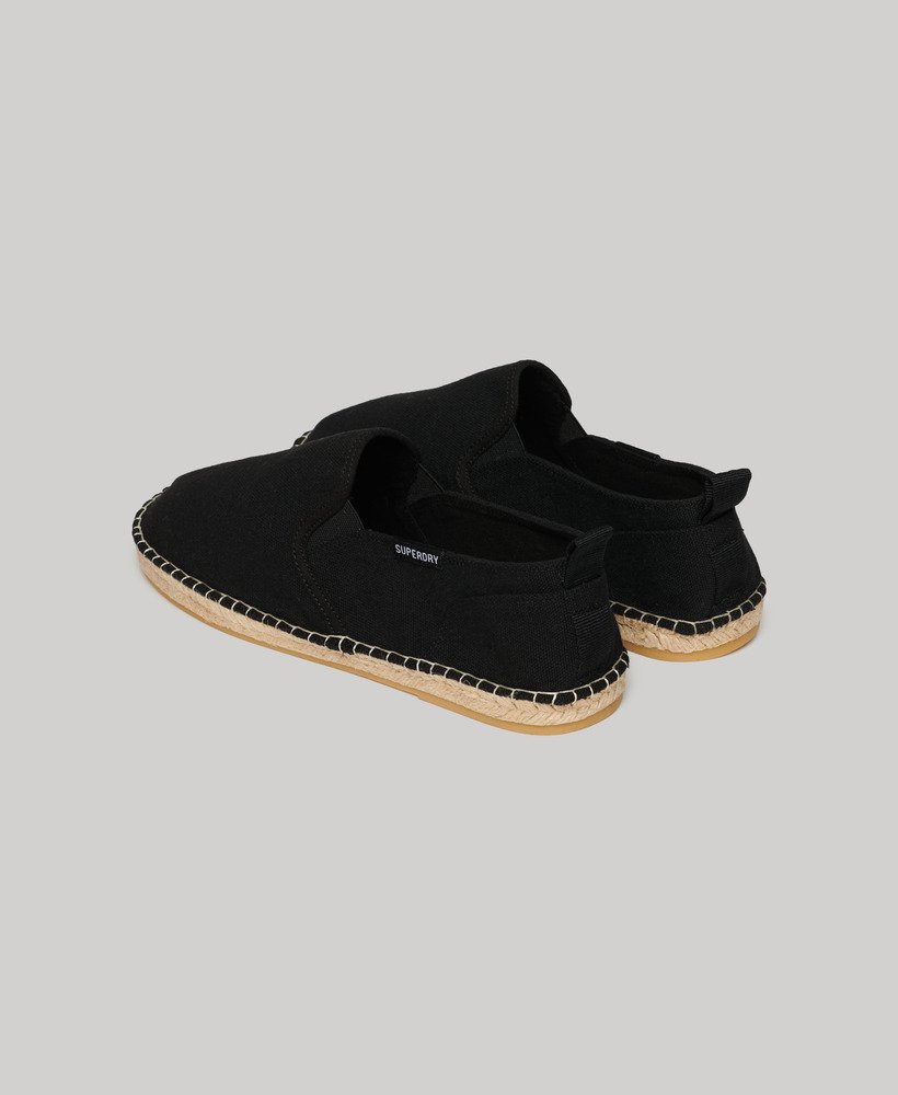 płócienne espadryle w kolorze czarnym
