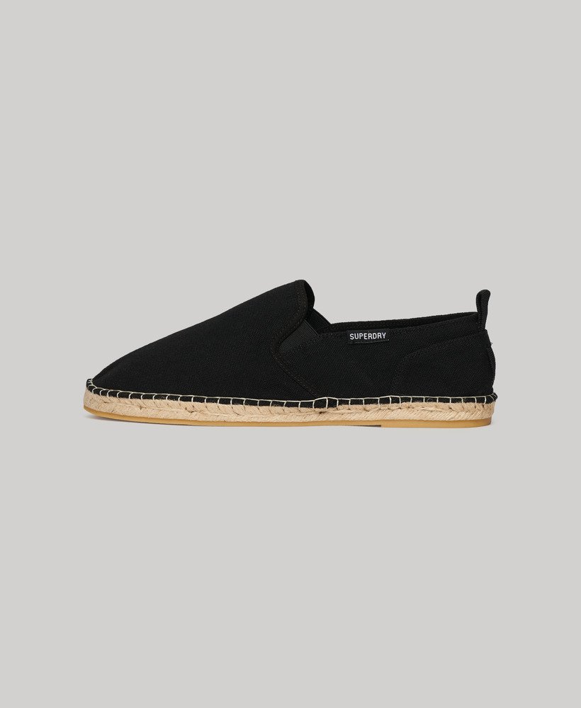 płócienne espadryle w kolorze czarnym