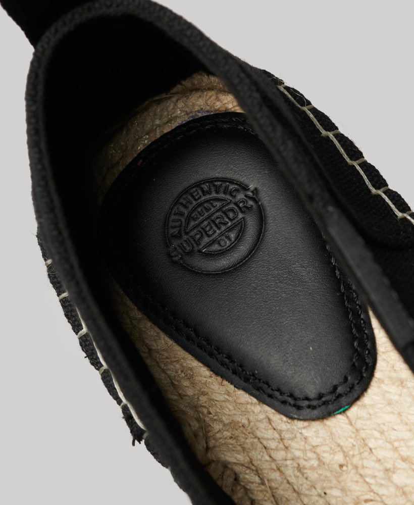 płócienne espadryle w kolorze czarnym