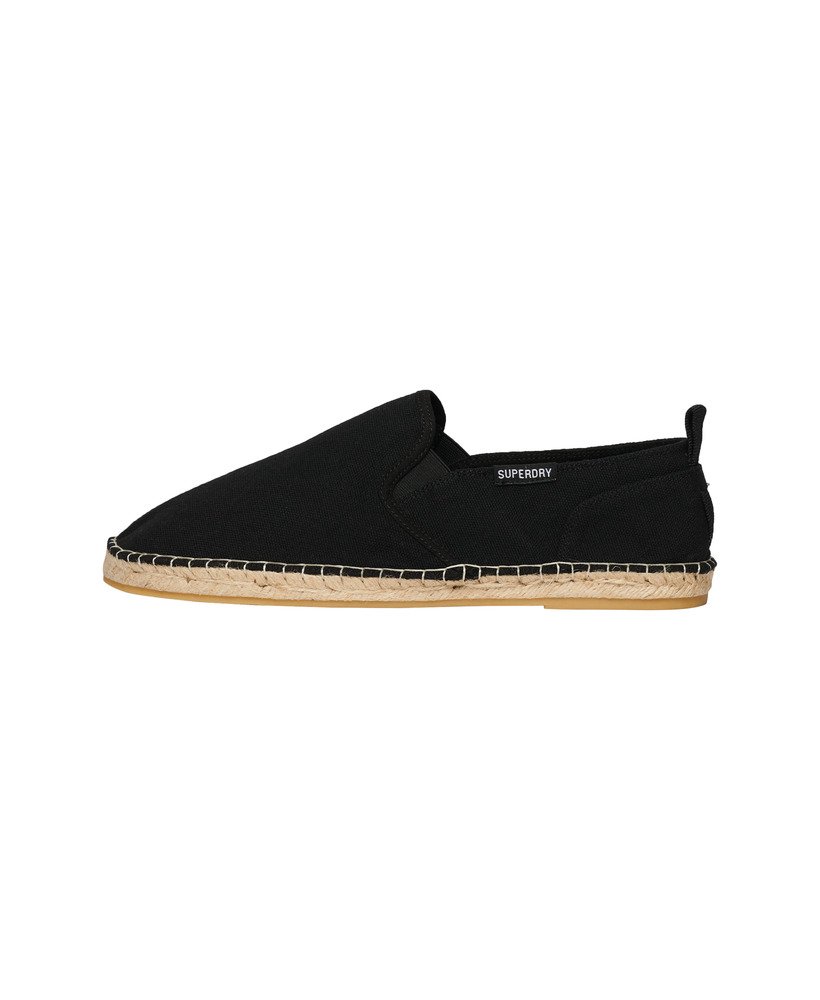 płócienne espadryle w kolorze czarnym