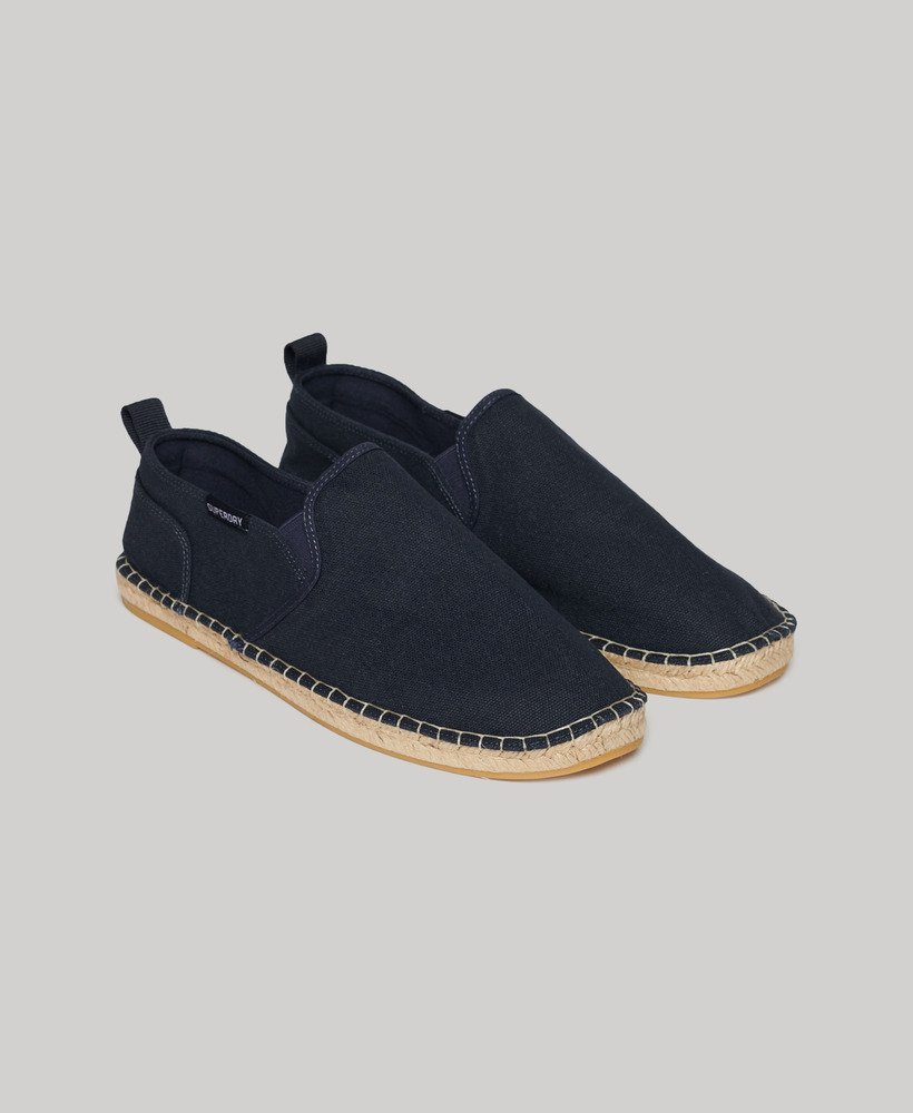 płócienne espadryle w kolorze najbogatszej granatowej