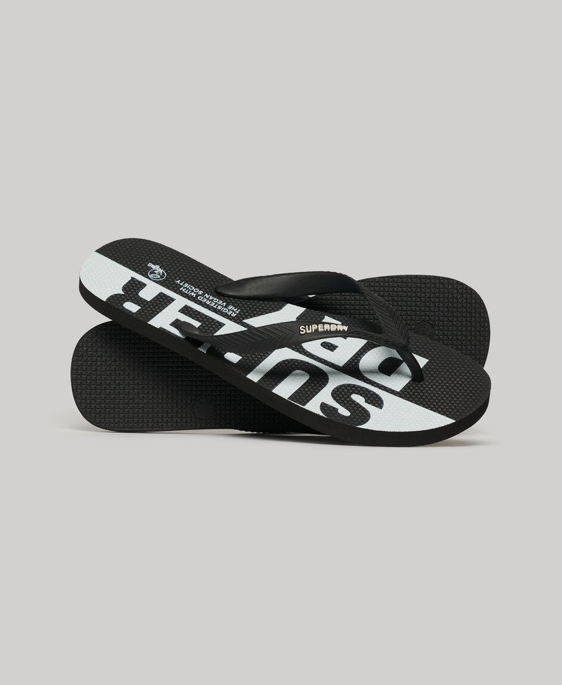 wegańskie klapki z logo w kolorze opticblack