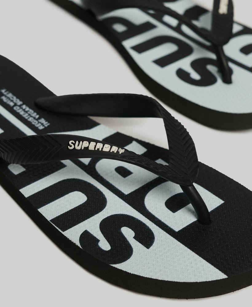 wegańskie klapki z logo w kolorze opticblack