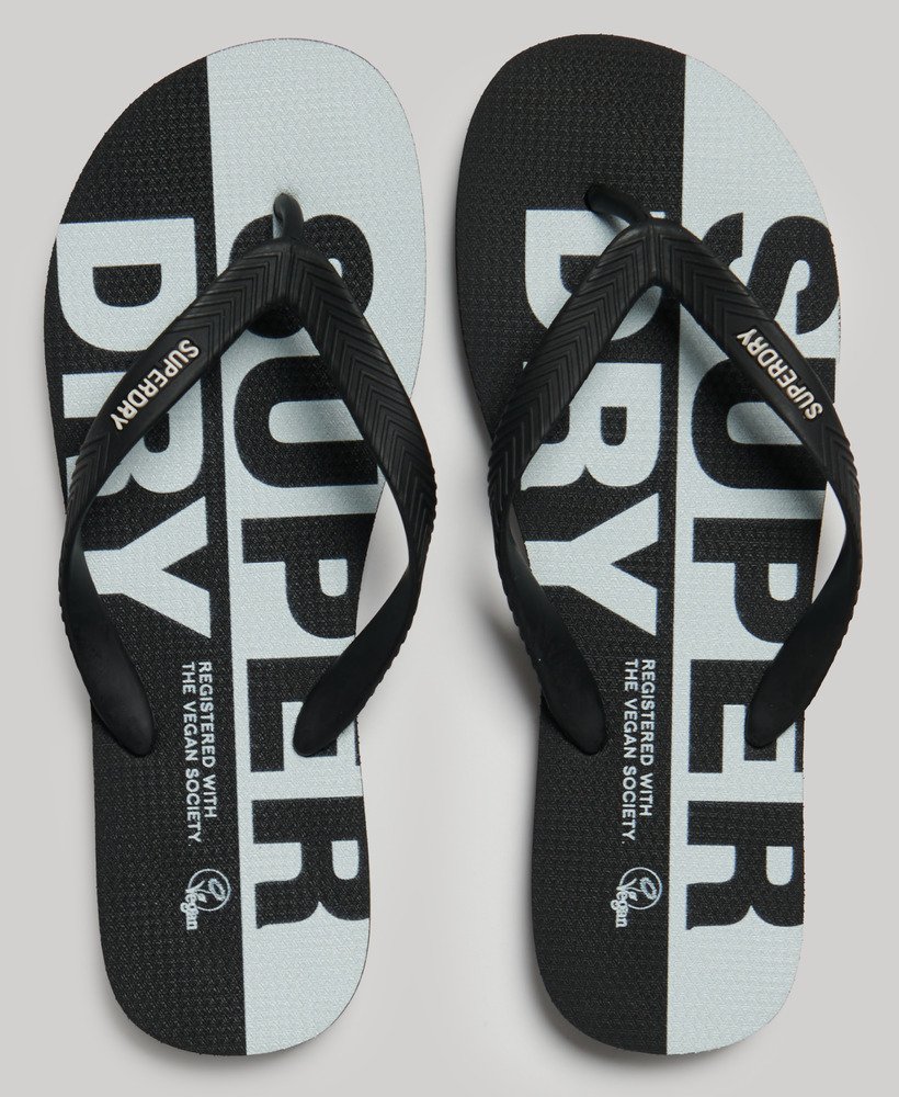 wegańskie klapki z logo w kolorze opticblack