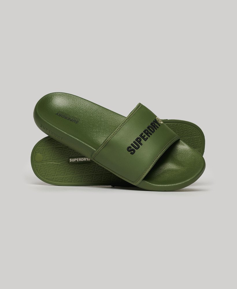 wegańskie suwaki do basenu tarp w kolorze oliwkowo-khaki