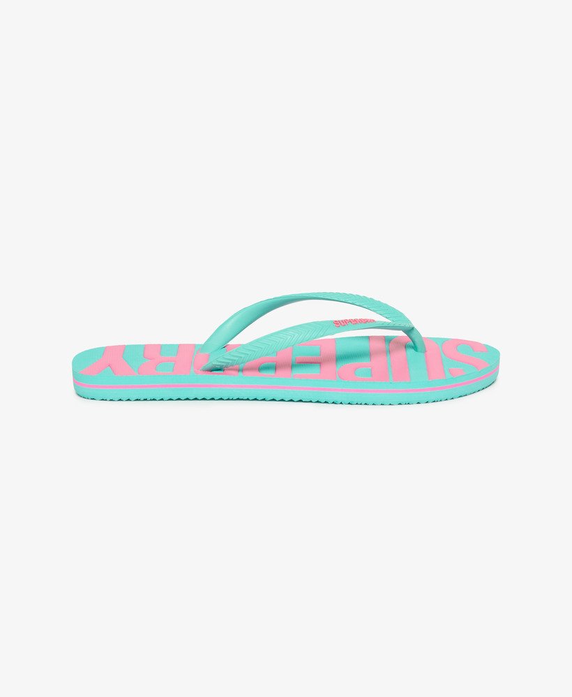 klapki vintage w kolorze aqua
