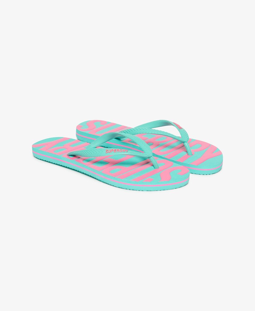 klapki vintage w kolorze aqua