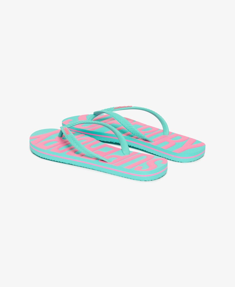 klapki vintage w kolorze aqua