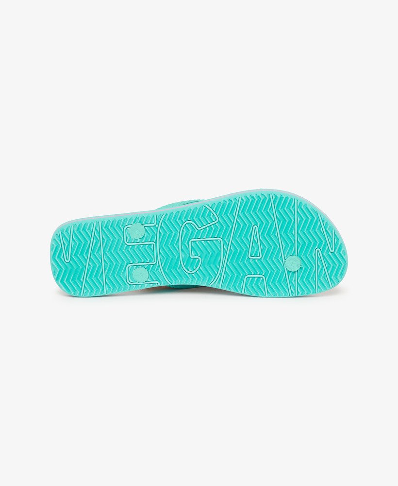 klapki vintage w kolorze aqua