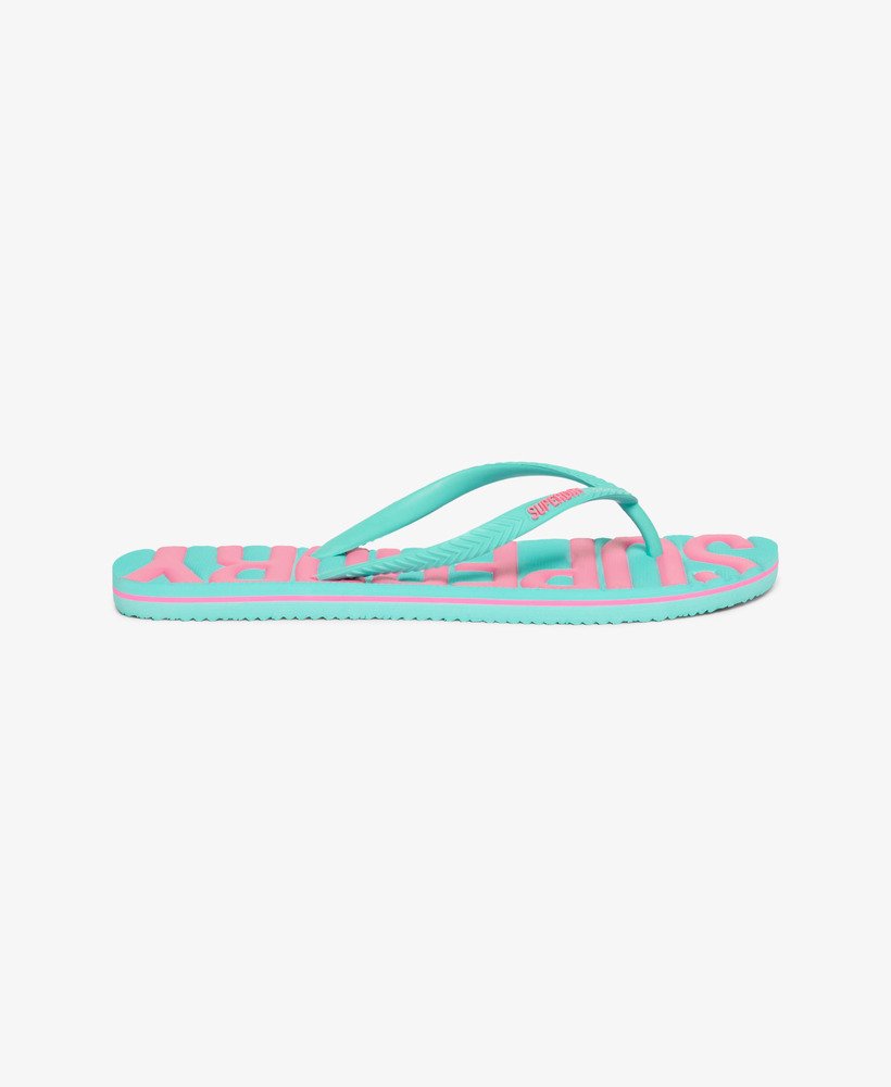 wegańskie klapki vintage w kolorze aqua
