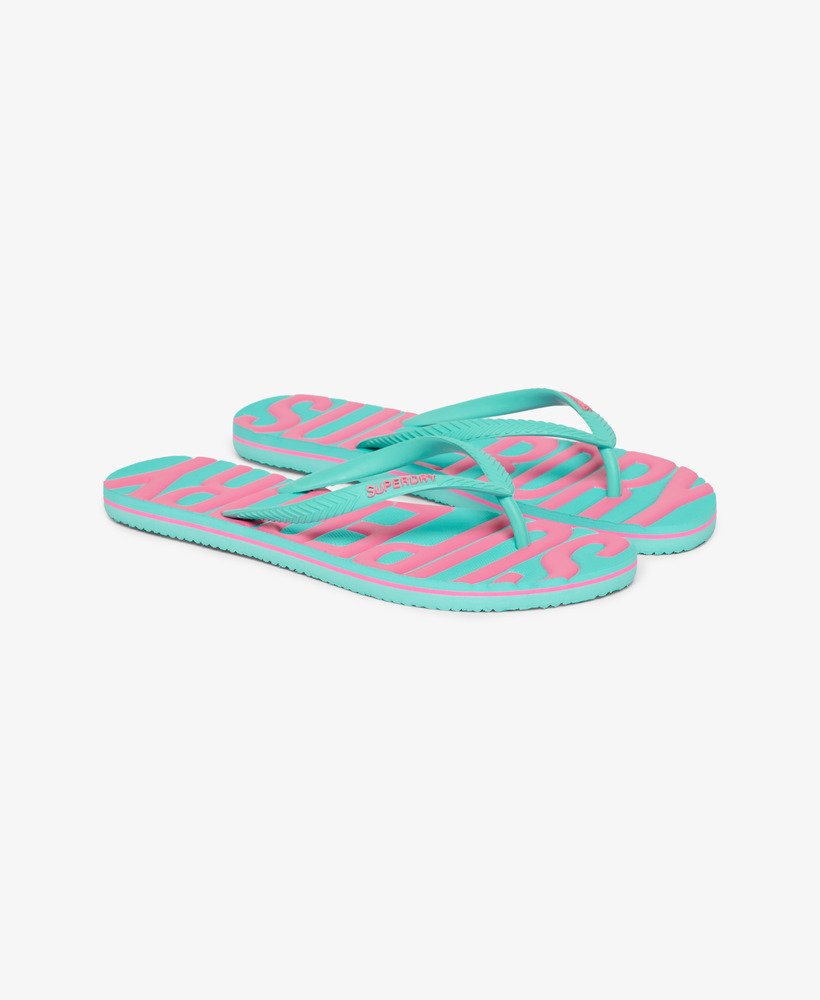 wegańskie klapki vintage w kolorze aqua
