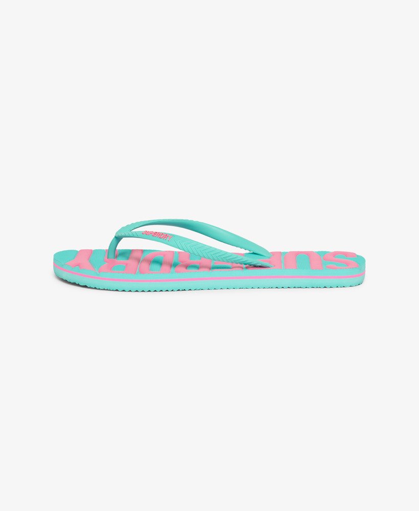 wegańskie klapki vintage w kolorze aqua