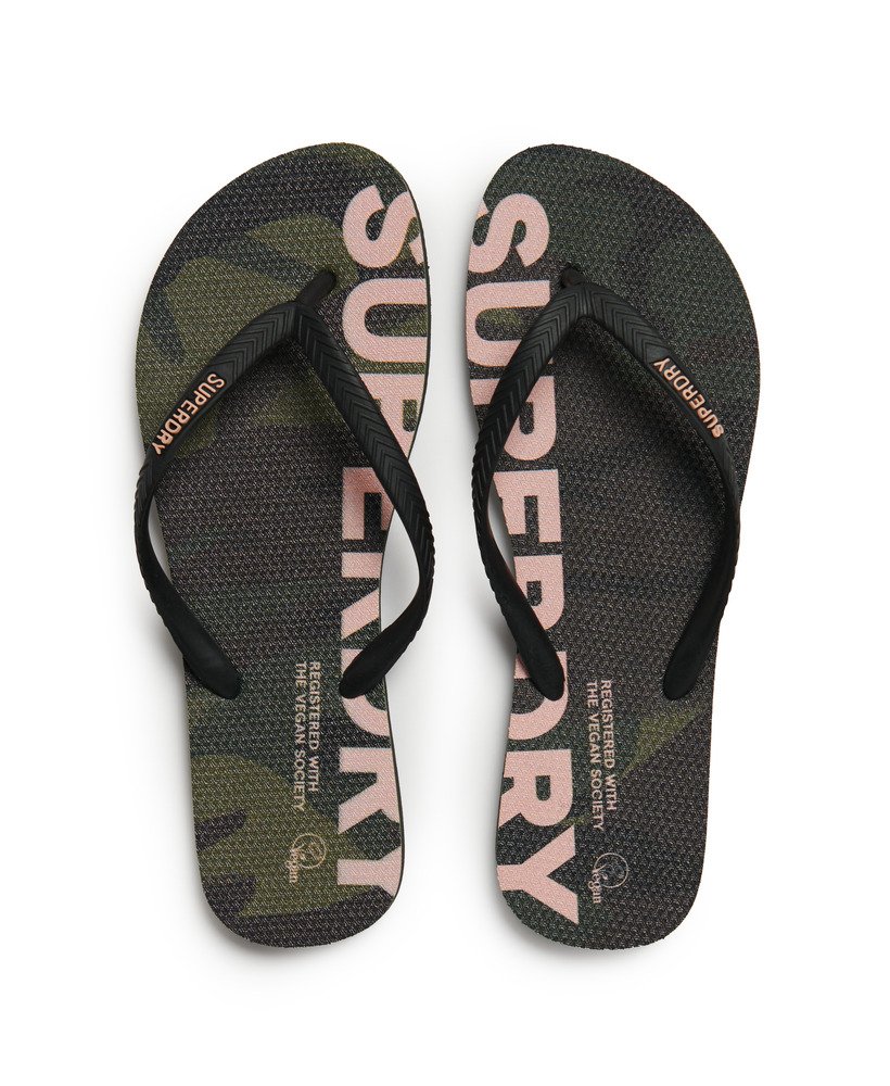 wegańskie klapki z logo w kolorze nathan camo