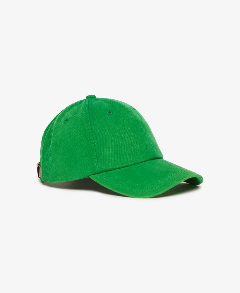 czapka vintage z haftem w kolorze podium green