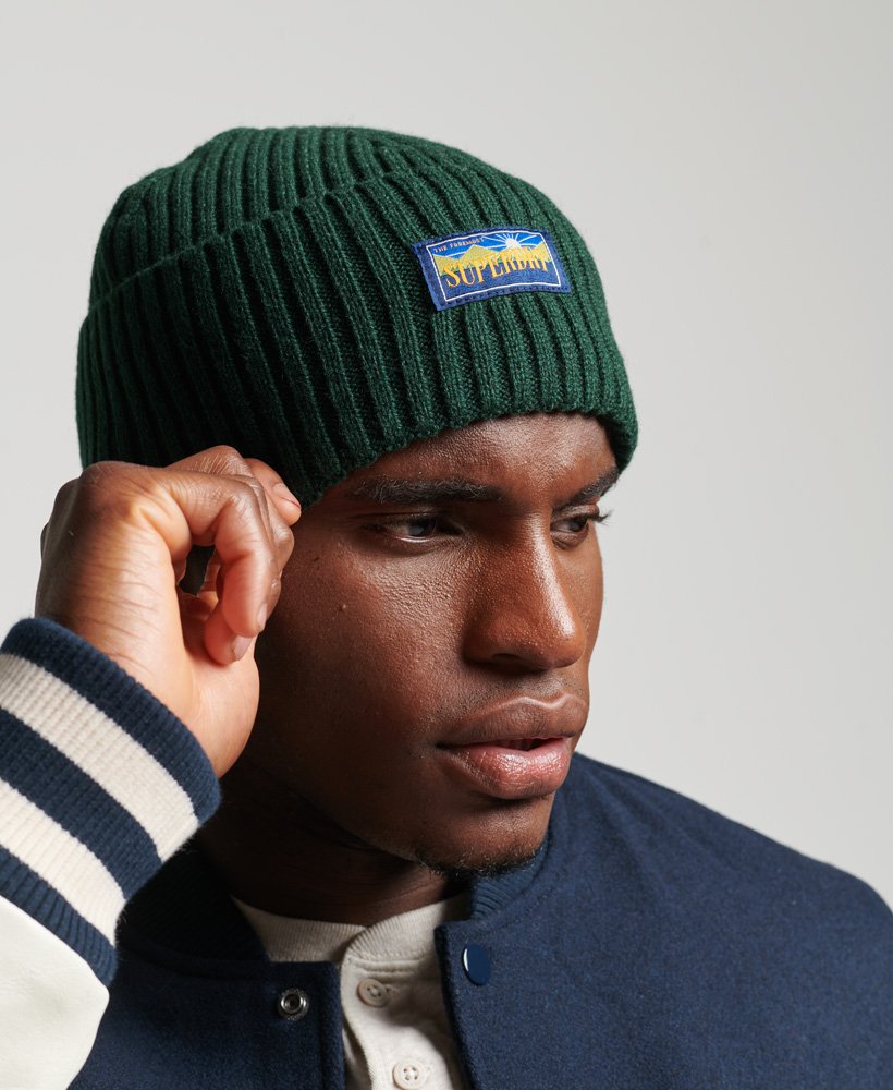 czapka beanie ol blend radar w kolorze emaliowanym zielonym