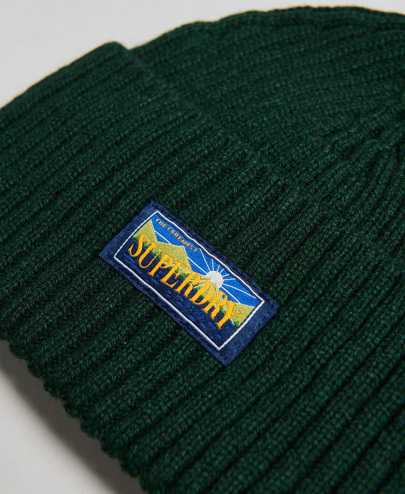 czapka beanie ol blend radar w kolorze emaliowanym zielonym